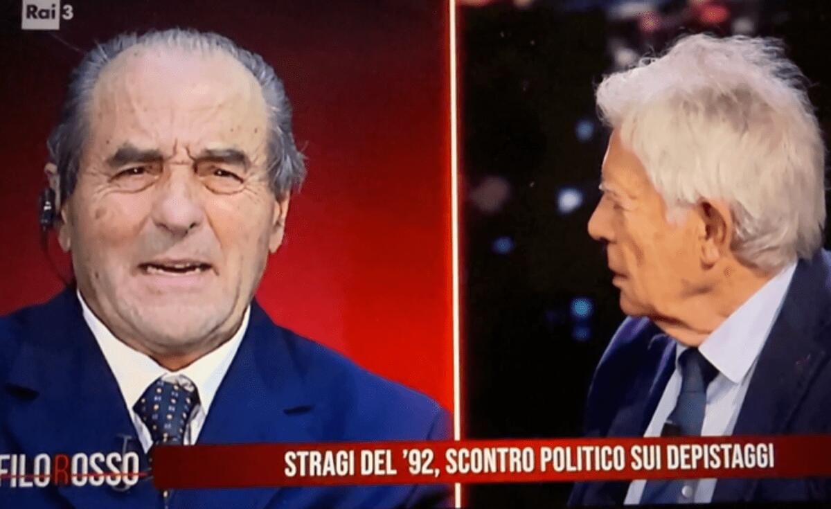 Filorosso, bestemmia in diretta tv dell'ex ministro Martelli: "Non siamo al Grande Fratello" - 