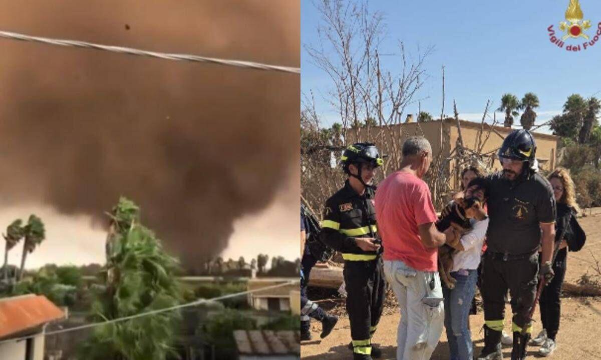 Tromba d'aria a Marsala, feriti 4 bambini e cane salvato dalle macerie: "Scenario di guerra" - 