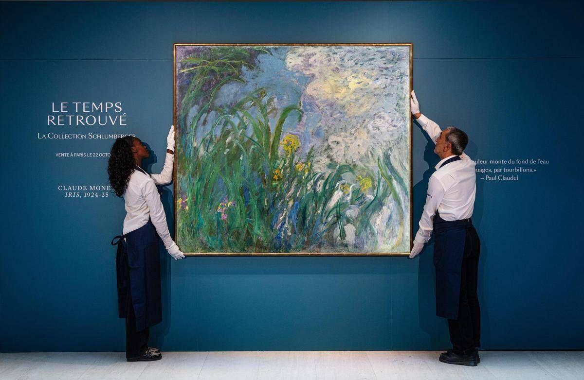 'Iris' di Monet venduto a 50 milioni di euro, è record per un'opera all'asta in Francia - 