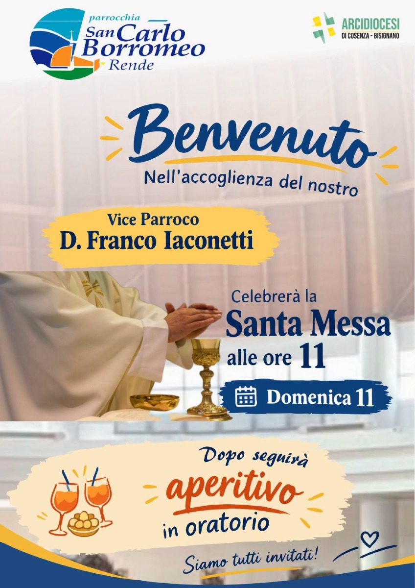 Rende nuovo vice parroco - foto locandina ufficiale 