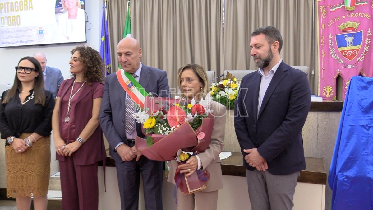 Pitagora d'oro a Maria Luisa Mingrone - Redazione 9.10.2026