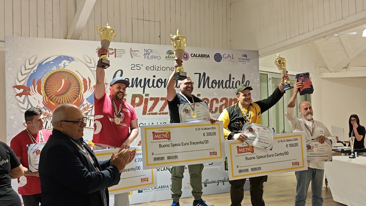 Campionato mondiale di Pizza Piccante - Foto Uff. Stampa Campionato Mondiale di Pizza Piccante 16.10.2026