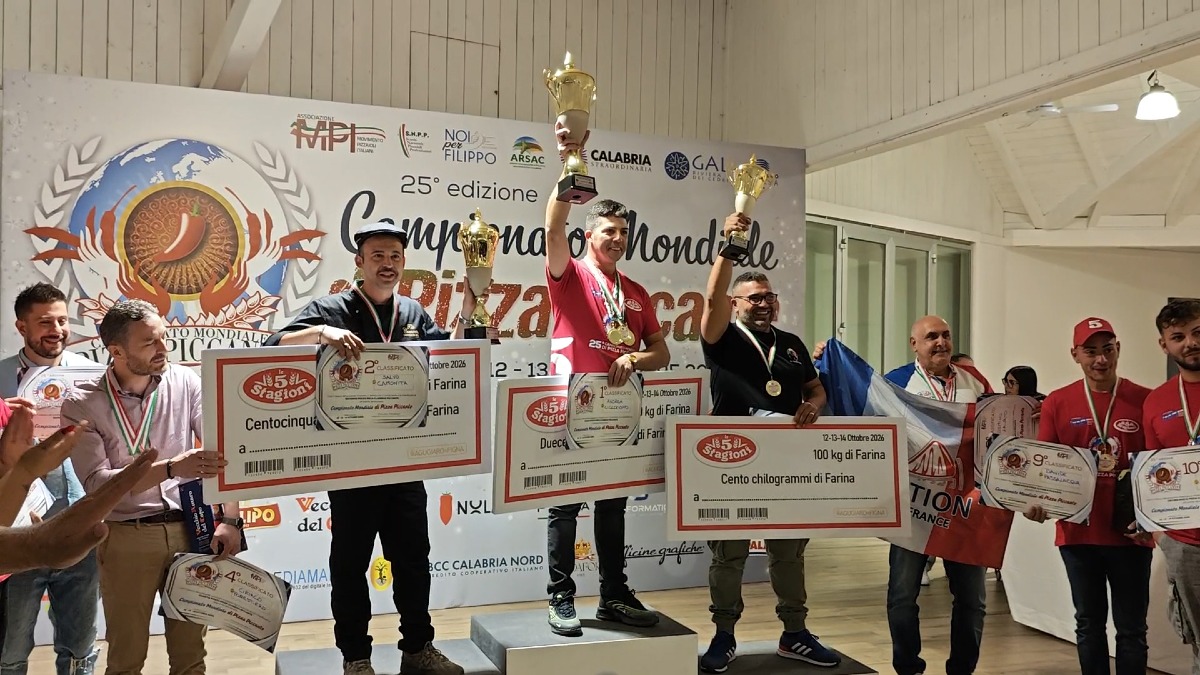 Campionato mondiale di Pizza Piccante - Foto Uff. Stampa Campionato Mondiale di Pizza Piccante 16.10.2026